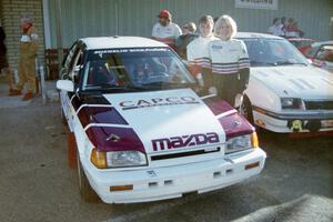 Gail Truess / Pattie Hughes Mazda 323GTX at parc expose at the fairgrounds.