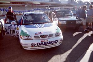 Peter Malaszuk / Darek Szerejko Daewoo Nubira at parc expose at the fairgrounds.