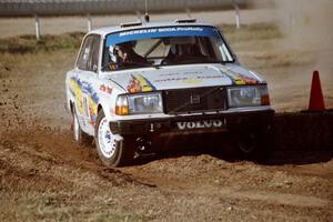 Bill Malik / Eric Tremblay Volvo 240 on SS1, Fairgrounds.