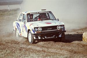 Mike Whitman / Flynn Baglin Datsun 510 on SS1, Fairgrounds.