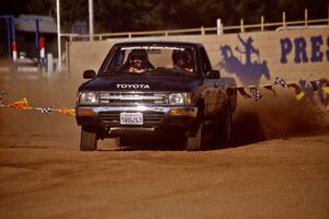 Chad Dykes / Deborah Fuller Toyota Pickup on SS1, Fairgrounds.