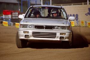 Seamus Burke / Tom Lawless Mitsubishi Galant VR-4 on SS1, Fairgrounds.