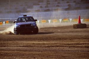 Bryan Hourt / Pete Cardimen Honda Civic on SS1, Fairgrounds.