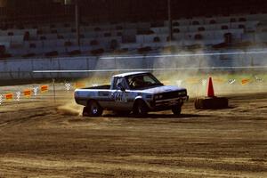 Mike Halley / Emily Burton-Weinman Dodge Ram 50 on SS1, Fairgrounds.