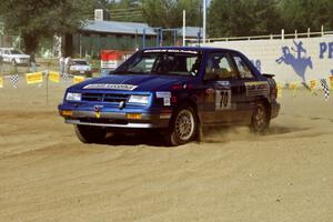 Kendall Russell / Dave Weiman Dodge Shadow on SS1, Fairgrounds.