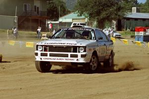 Ron Wood / Kelly Walsh Audi Quattro	on SS1, Fairgrounds.