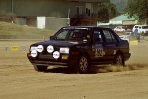 Paula Gibeault / Steve Mendez VW Jetta on SS1, Fairgrounds.