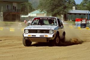 Steve Bender / Craig McHugh VW Rabbit on SS1, Fairgrounds.