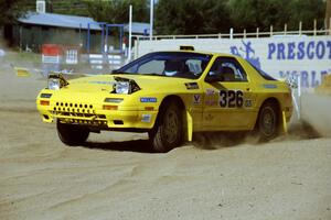 Paul Bojinov / Julian Ragalie Mazda RX-7 on SS1, Fairgrounds.