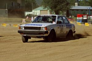 Jay Streets / Bill Feyling Toyota Corolla on SS1, Fairgrounds.