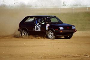 Steve Westwood / Alex Gelsomino VW GTI on SS1, Fairgrounds.