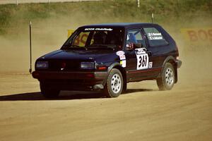 Steve Westwood / Alex Gelsomino VW GTI on SS1, Fairgrounds.