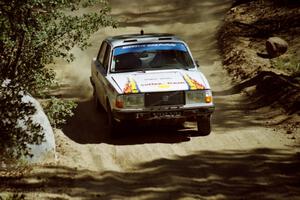 Bill Malik / Eric Tremblay Volvo 240 on SS5, Mingus Mountain II.