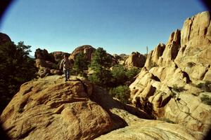 James Bialas takes a walk at the Granite Dells outside of Prescott, AZ