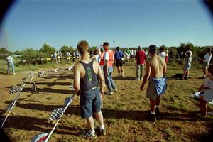 The spectator corner on SS8, Limestone I.