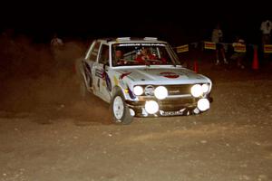 Mike Whitman / Flynn Baglin Datsun 510 at the spectator corner on SS9, Limestone II.