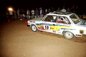 Bill Malik / Eric Tremblay Volvo 240 at the spectator corner on SS9, Limestone II.