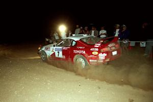 Ralph Kosmides / Joe Noyes Toyota Supra Turbo at the spectator corner on SS9, Limestone II.