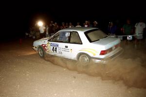 Henry Krolikowski / Cindy Krolikowski Dodge Shadow at the spectator corner on SS9, Limestone II.