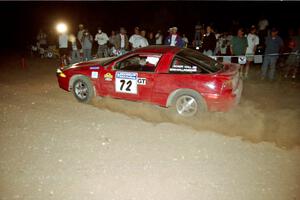 Roger Hull / Sean Gallagher Eagle Talon at the spectator corner on SS9, Limestone II.