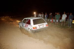 Mark Brown / Ole Holter Toyota FX-16 at the spectator corner on SS9, Limestone II.