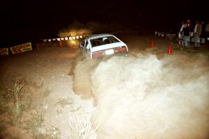 Peter Workum / Lon Peterson Plymouth Fire Arrow come in hot at the spectator corner on SS9, Limestone II.