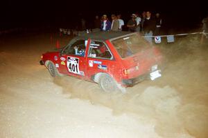 Jim Gillaspy / Mick Kilpatrick Dodge Colt at the spectator corner on SS9, Limestone II.