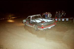 David Rodgers / Tim Flood Mitsubishi Mighty Max at the spectator corner on SS9, Limestone II.