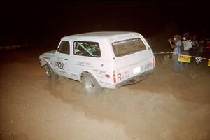 Bob Pendergrass / Jonathan Weigley Chevy Blazer at the spectator corner on SS9, Limestone II.