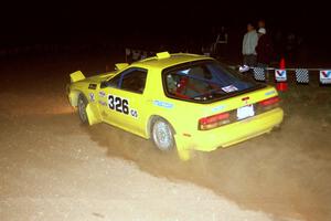 Paul Bojinov / Julian Ragalie Mazda RX-7 at the spectator corner on SS9, Limestone II.