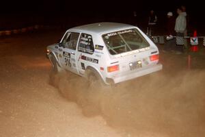 Steve Bender / Craig McHugh VW Rabbit at the spectator corner on SS9, Limestone II.