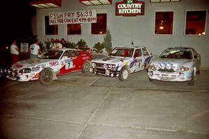 The overall victory podium