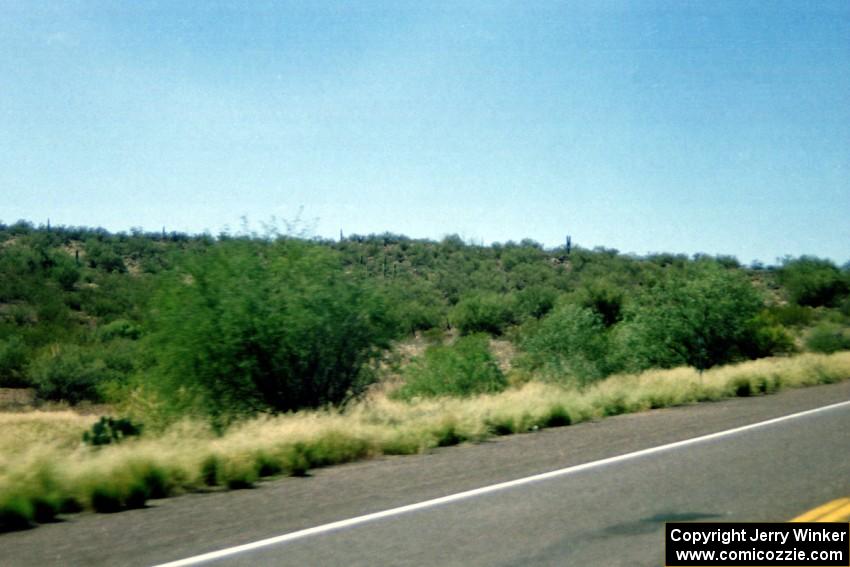 A view on the drive towards Prescott, AZ