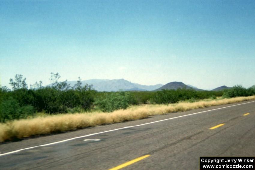 A view on the drive towards Prescott, AZ