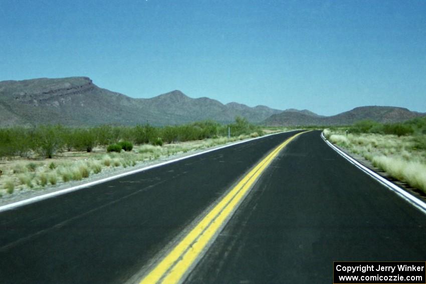 A view on the drive towards Prescott, AZ