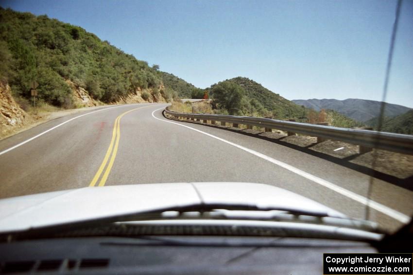 A view on the drive towards Prescott, AZ