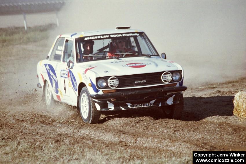 Mike Whitman / Flynn Baglin Datsun 510 on SS1, Fairgrounds.