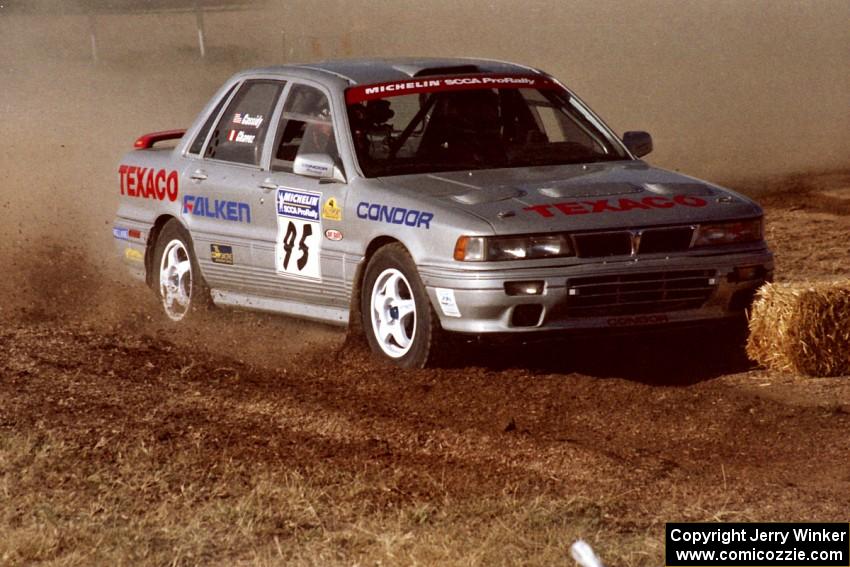 Tony Chavez / Ken Cassidy Mitsubishi Galant VR-4 on SS1, Fairgrounds.