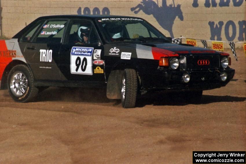 Lauchlin O'Sullivan / Farina O'Sullivan Audi 4000 Quattro on SS1, Fairgrounds.