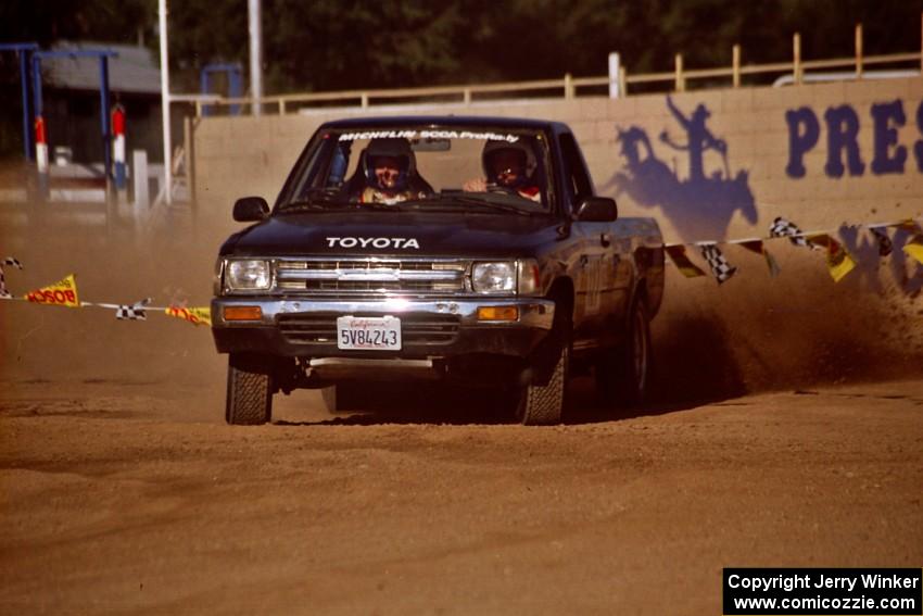 Chad Dykes / Deborah Fuller Toyota Pickup on SS1, Fairgrounds.