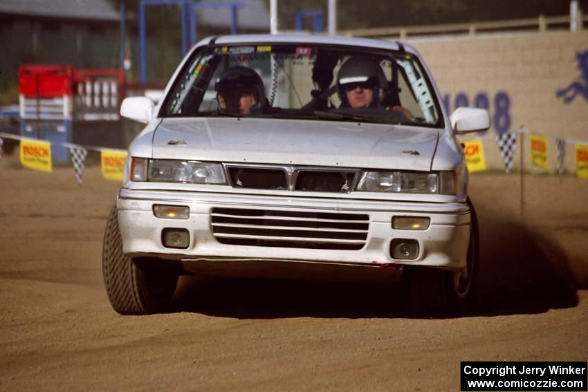 Seamus Burke / Tom Lawless Mitsubishi Galant VR-4 on SS1, Fairgrounds.