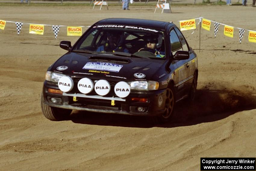 Pat Richard / Ben Bradley Subaru Impreza 2.5RS on SS1, Fairgrounds.