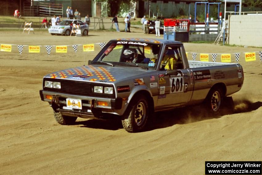 Mike Halley / Emily Burton-Weinman Dodge Ram 50 on SS1, Fairgrounds.