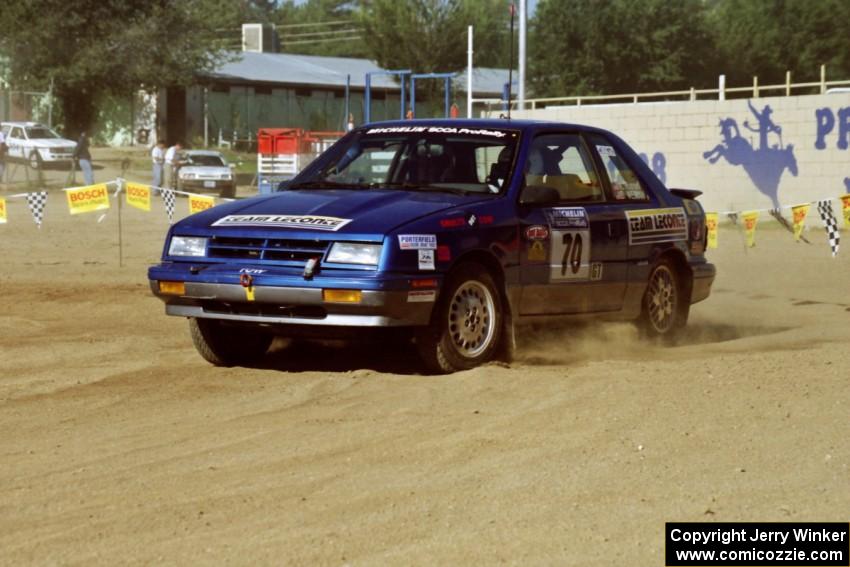 Kendall Russell / Dave Weiman Dodge Shadow on SS1, Fairgrounds.