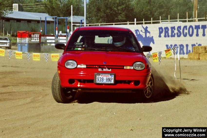 Trevor Donison / John Allen Plymouth Neon on SS1, Fairgrounds.