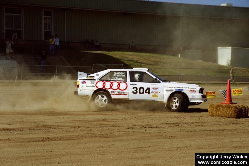 Ron Wood / Kelly Walsh Audi Quattro	on SS1, Fairgrounds.