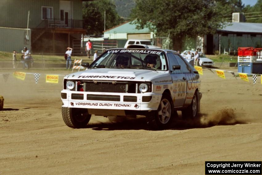 Ron Wood / Kelly Walsh Audi Quattro	on SS1, Fairgrounds.