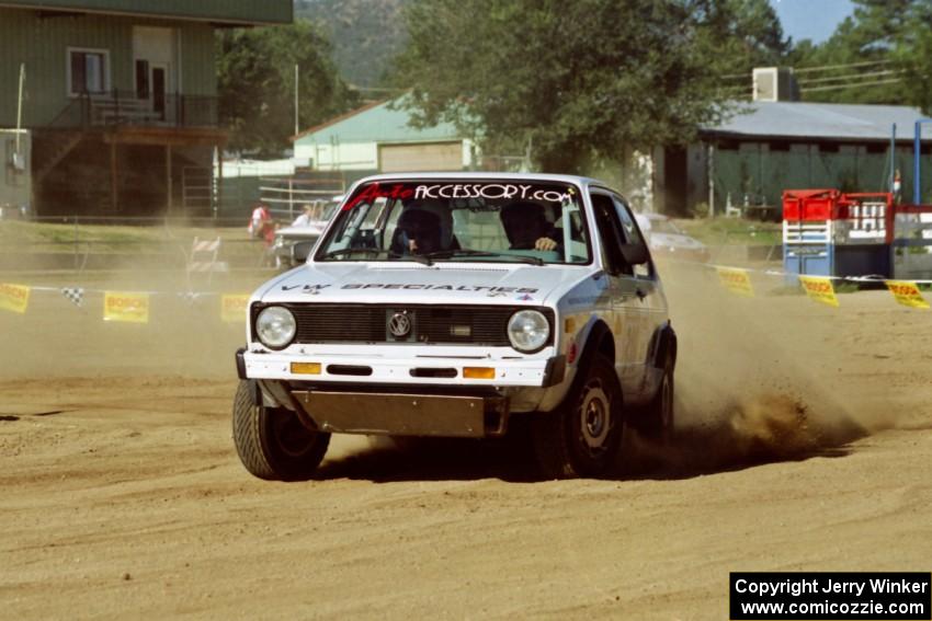 Steve Bender / Craig McHugh VW Rabbit on SS1, Fairgrounds.