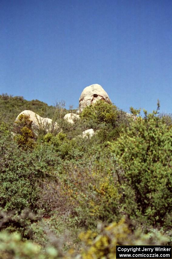 A granite outcrop near the start of the Mingus Mountain II stage.