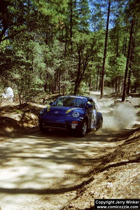 Karl Scheible / Gail McGuire VW Beetle on SS5, Mingus Mountain II.